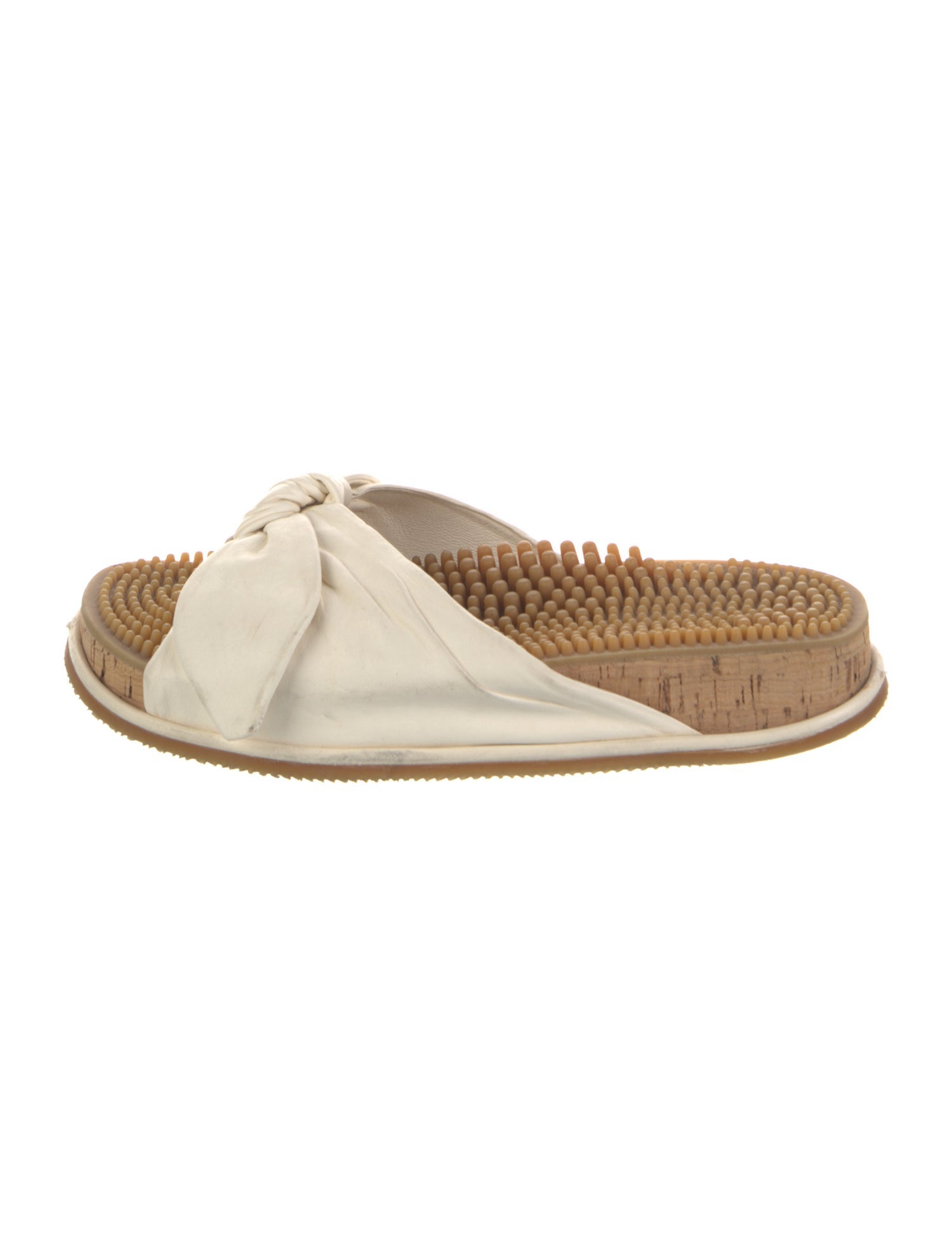 Gabriela Hearst Leather Animal Print Slides