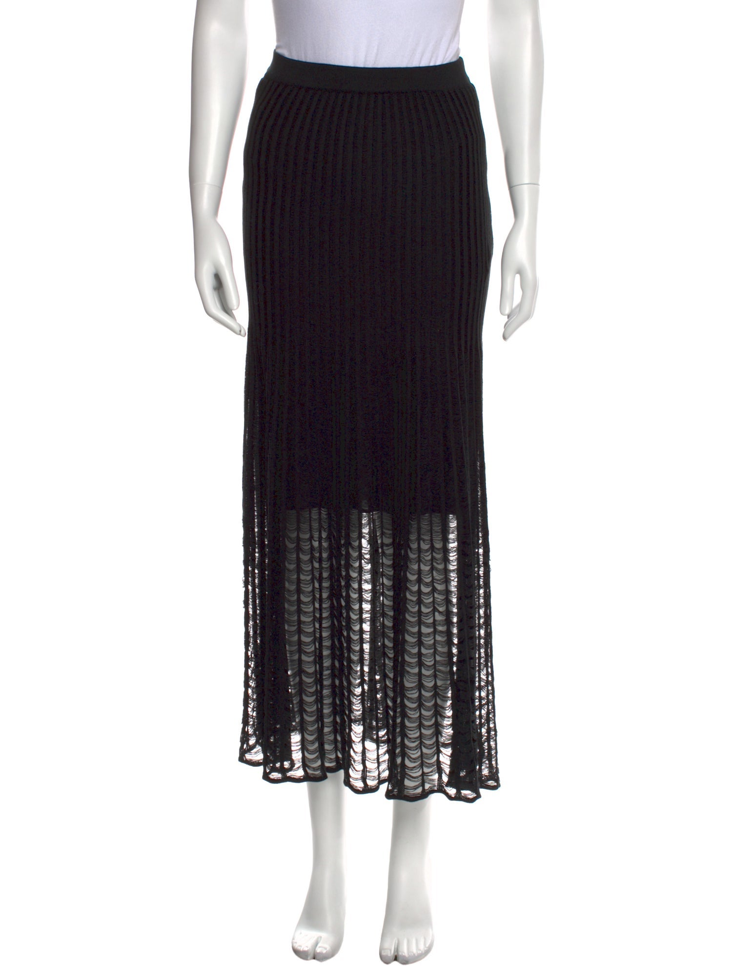 Gabriela Hearst Silk Midi Length Skirt