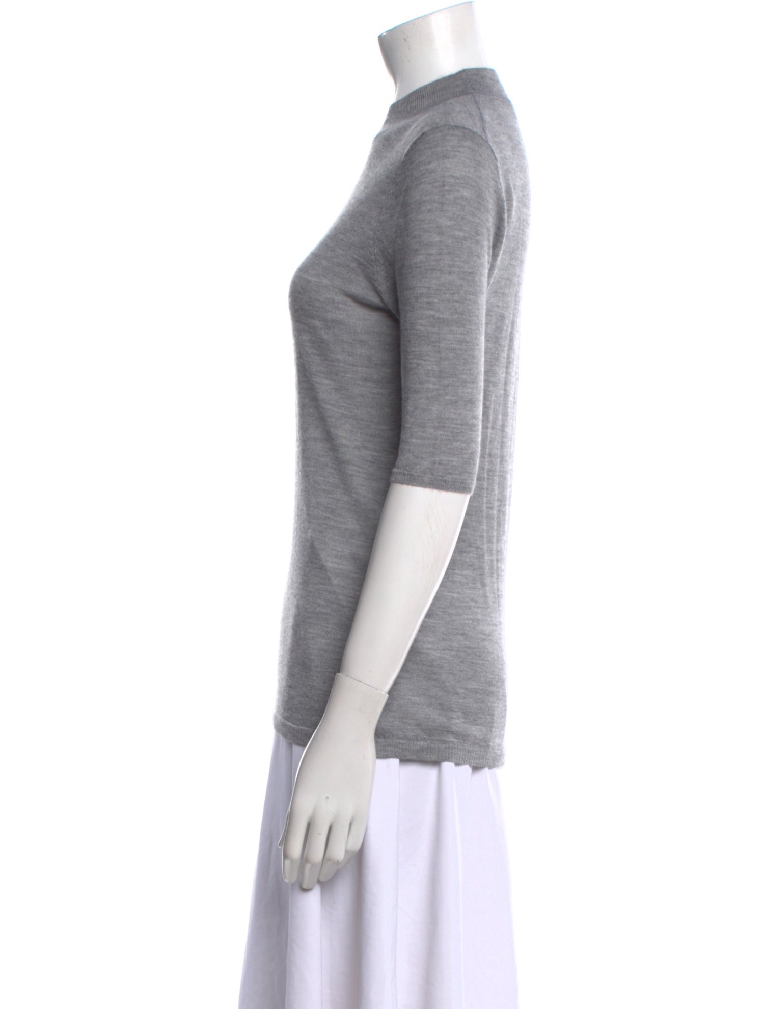 Gabriela Hearst Cashmere Mock Neck T-Shirt