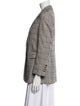 Gabriela Hearst Wool Plaid Print Blazer