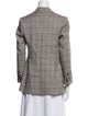 Gabriela Hearst Wool Plaid Print Blazer