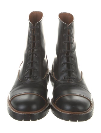 Gabriela Hearst Leather Combat Boots