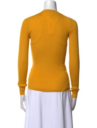 Gabriela Hearst Mock Neck Long Sleeve Top