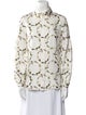 Gabriela Hearst Silk Printed Button-Up Top
