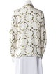 Gabriela Hearst Silk Printed Button-Up Top