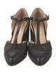 Gabriela Hearst Leather T-Strap Pumps