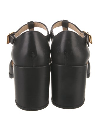 Gabriela Hearst Leather T-Strap Pumps