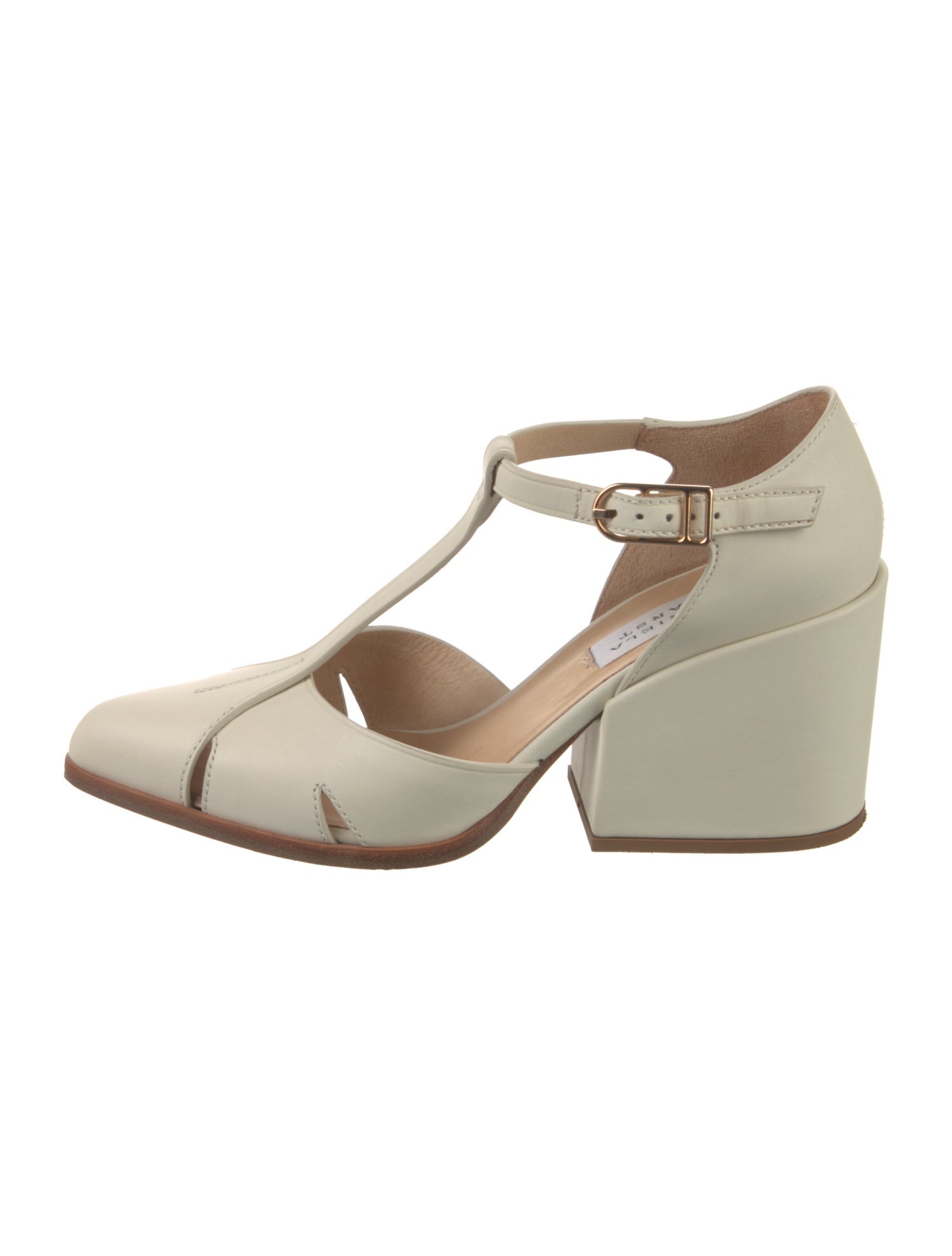 Gabriela Hearst Leather T-Strap Pumps