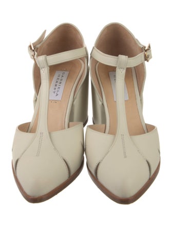 Gabriela Hearst Leather T-Strap Pumps