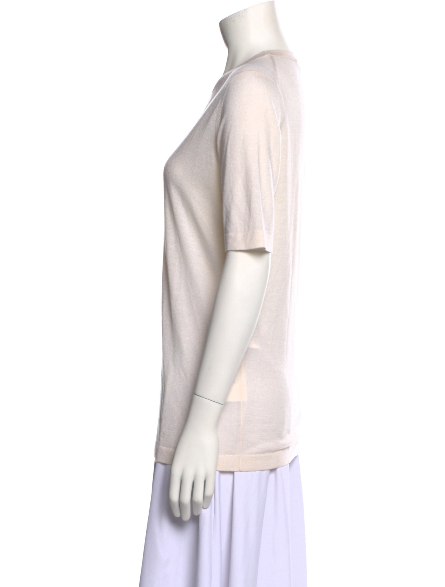 Gabriela Hearst Cashmere Crew Neck T-Shirt