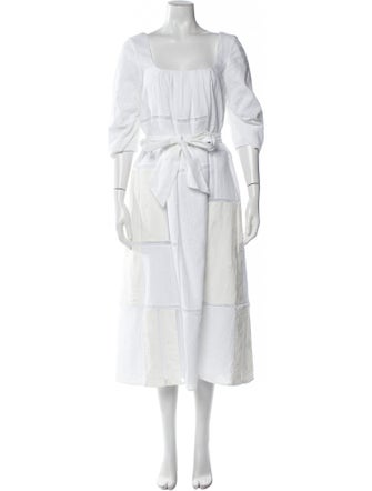 Gabriela Hearst Square Neckline Long Dress