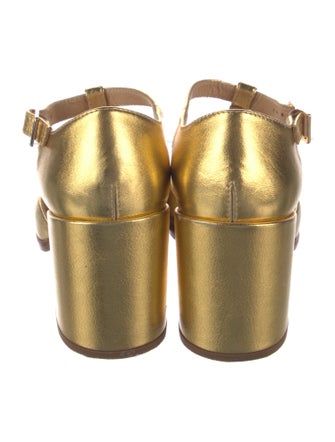 Gabriela Hearst Leather T-Strap Pumps