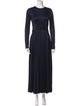 Gabriela Hearst Crew Neck Long Dress