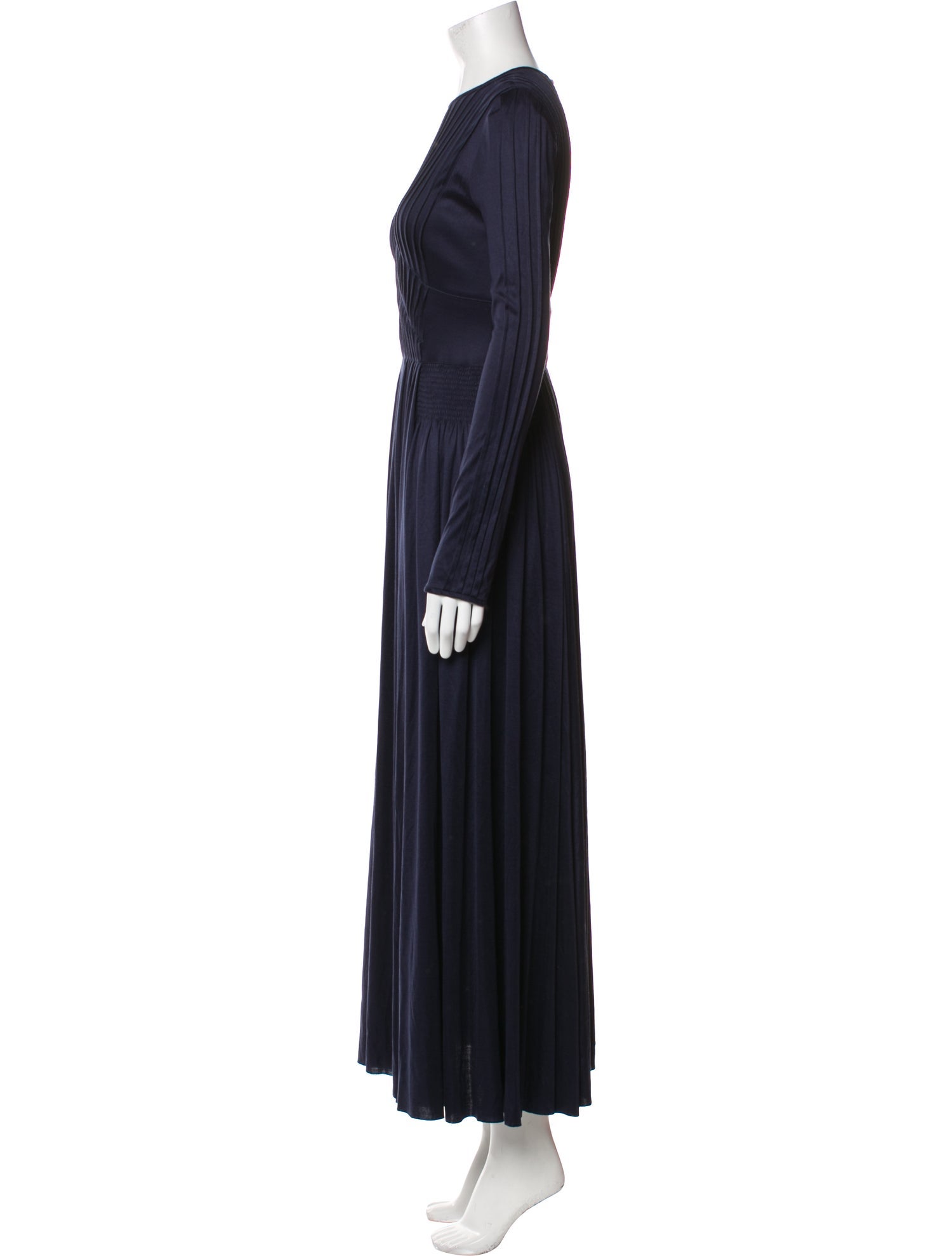 Gabriela Hearst Crew Neck Long Dress