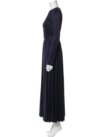 Gabriela Hearst Crew Neck Long Dress