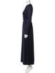 Gabriela Hearst Crew Neck Long Dress