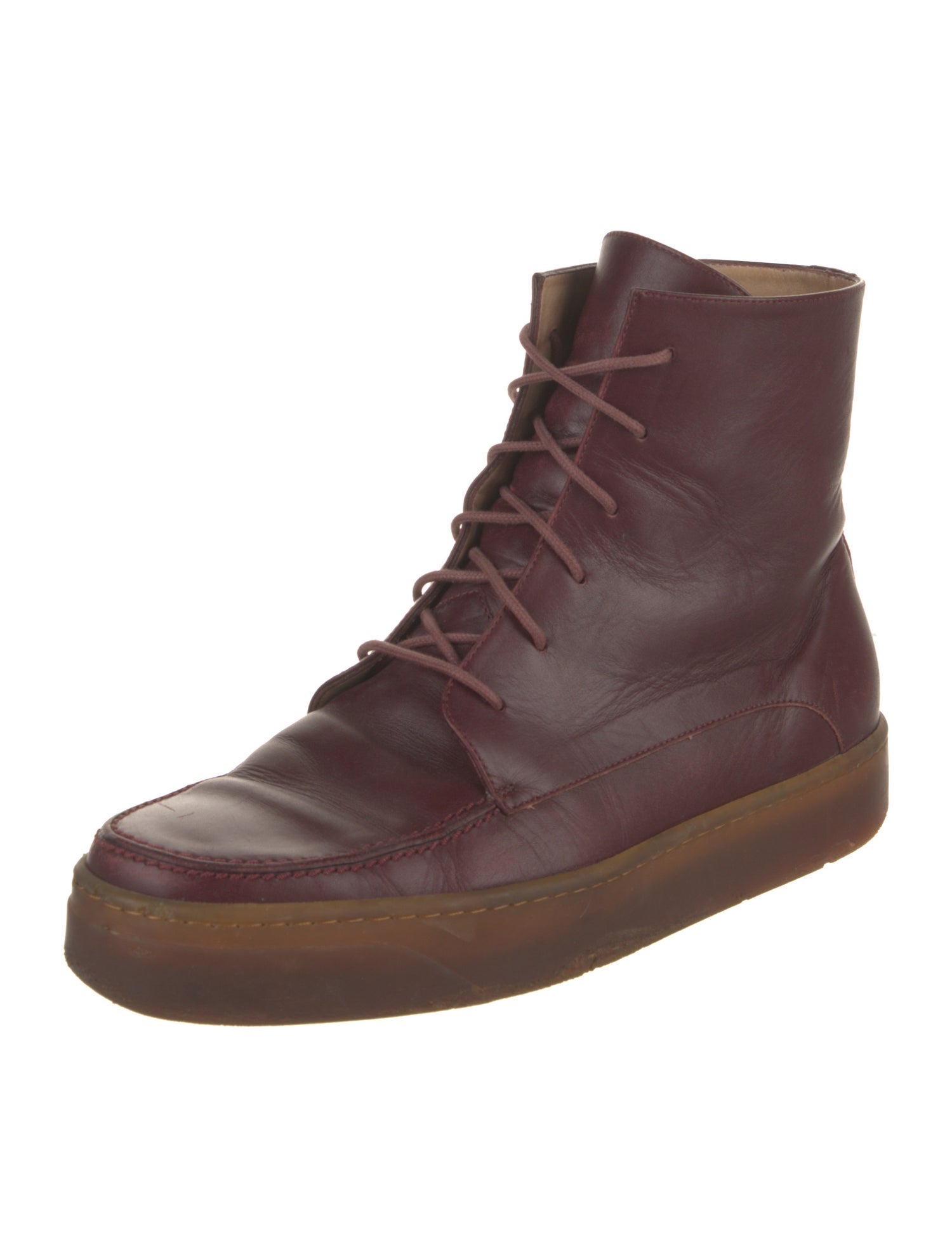 Gabriela Hearst Leather Lace-Up Boots