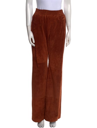 Gabriela Hearst Suede Wide Leg Pants