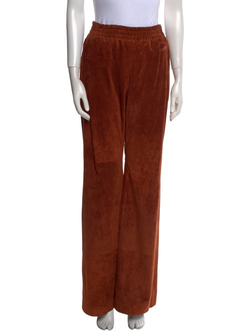 Gabriela Hearst Suede Wide Leg Pants