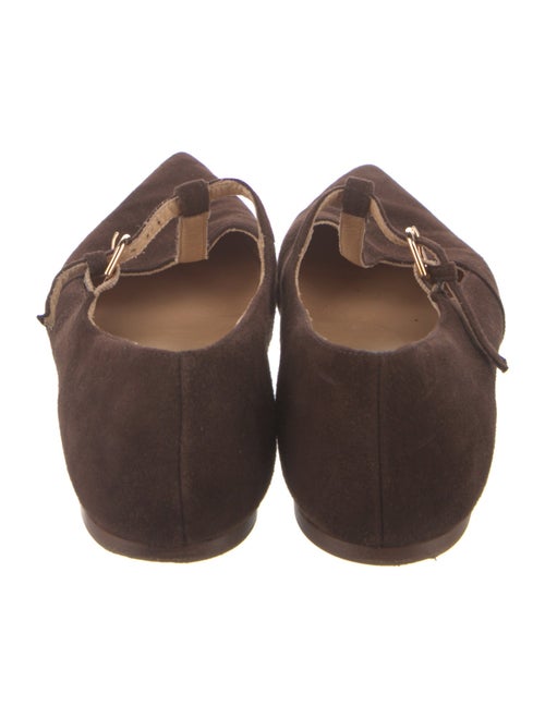 Gabriela Hearst Suede Mary Jane Flats