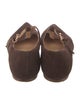 Gabriela Hearst Suede Mary Jane Flats