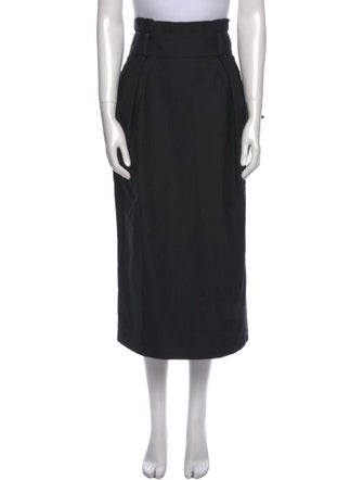 Gabriela Hearst Silk Midi Length Skirt