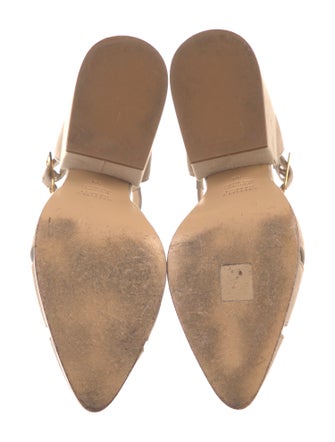 Gabriela Hearst Suede Cutout Accent T-Strap Pumps