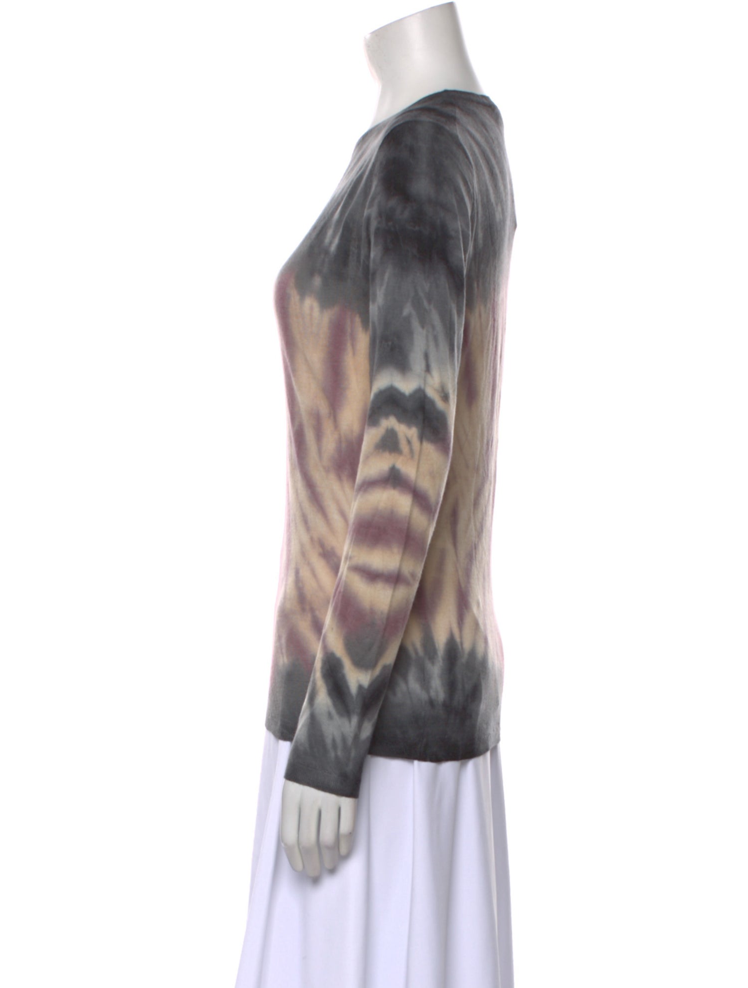 Gabriela Hearst Cashmere Tie-Dye Print T-Shirt