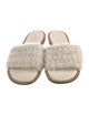 Gabriela Hearst Shearling Colorblock Pattern Slides