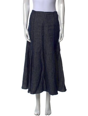 Gabriela Hearst Linen Midi Length Skirt