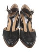 Gabriela Hearst Leather T-Strap Pumps