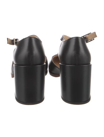 Gabriela Hearst Leather T-Strap Pumps