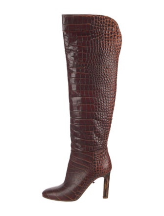 Gabriela Hearst Crocodile Printed Boots