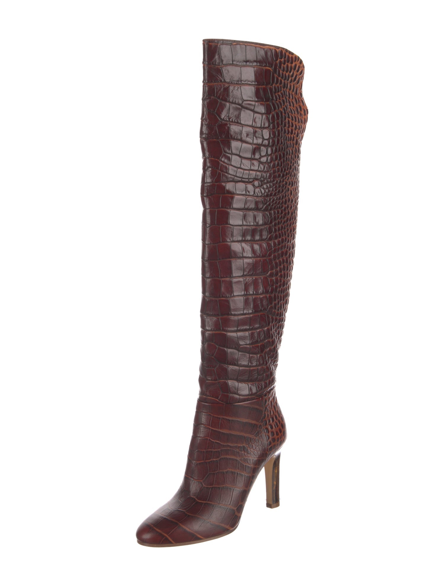Gabriela Hearst Crocodile Printed Boots
