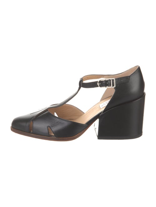 Gabriela Hearst Leather T-Strap Pumps