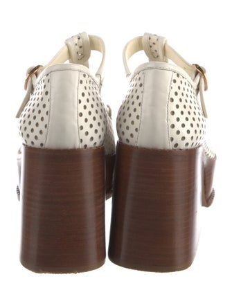 Gabriela Hearst Leather T-Strap Pumps