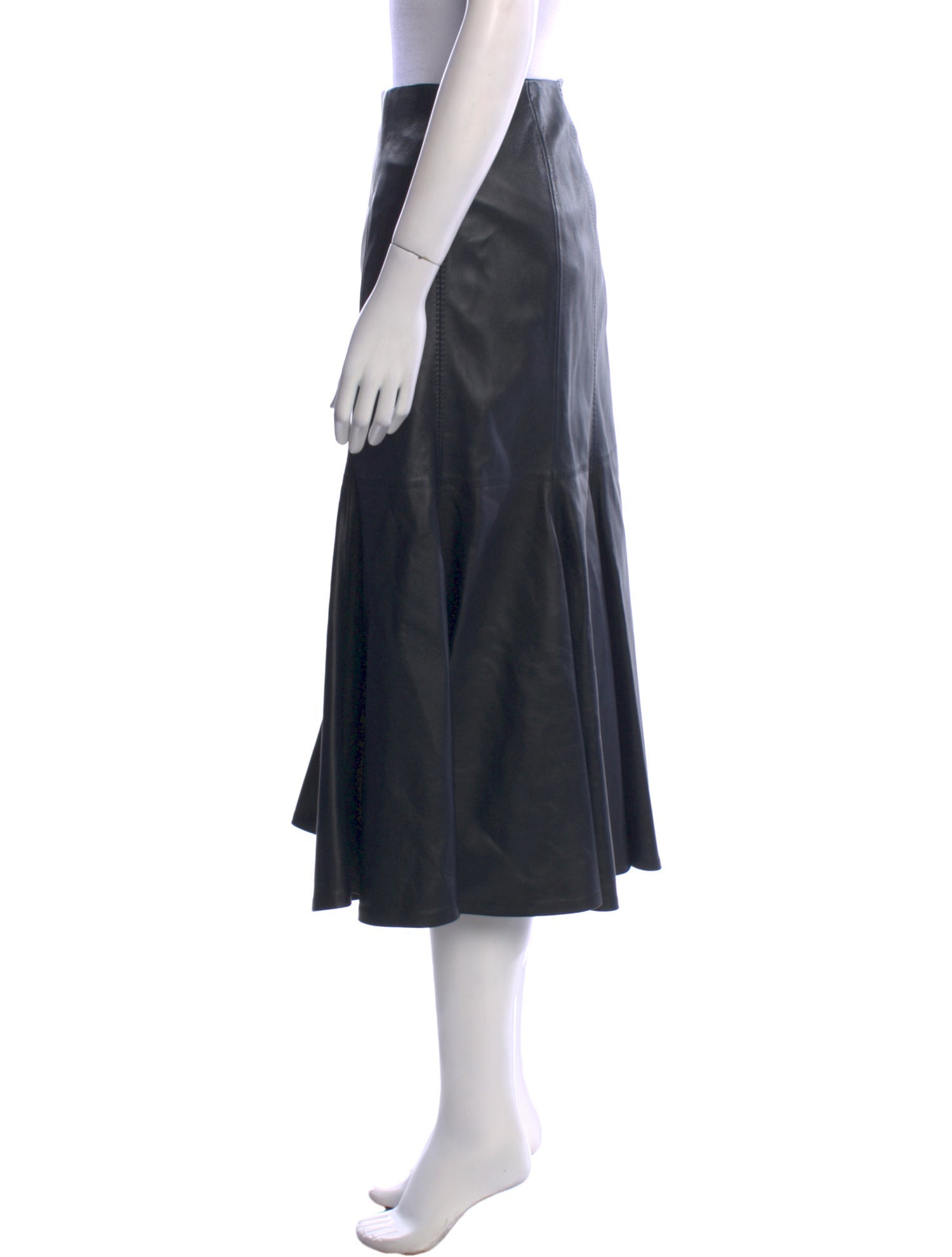 Gabriela Hearst Leather Midi Length Skirt w/ Tags