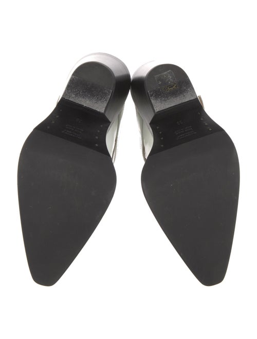 Gabriela Hearst Patent Leather Colorblock Pattern Rain Boots