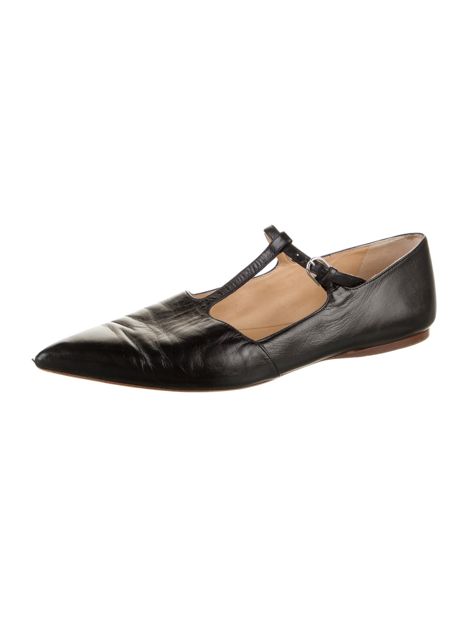 Gabriela Hearst Leather Mary Jane Flats