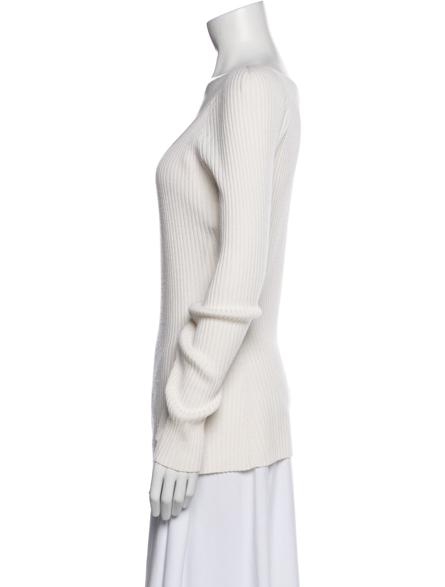 Gabriela Hearst V-Neck Three-Quarter Sleeve Top