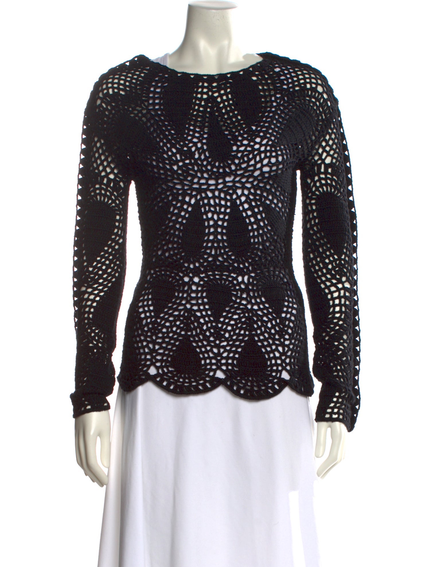 Gabriela Hearst Wool Bateau Neckline Top