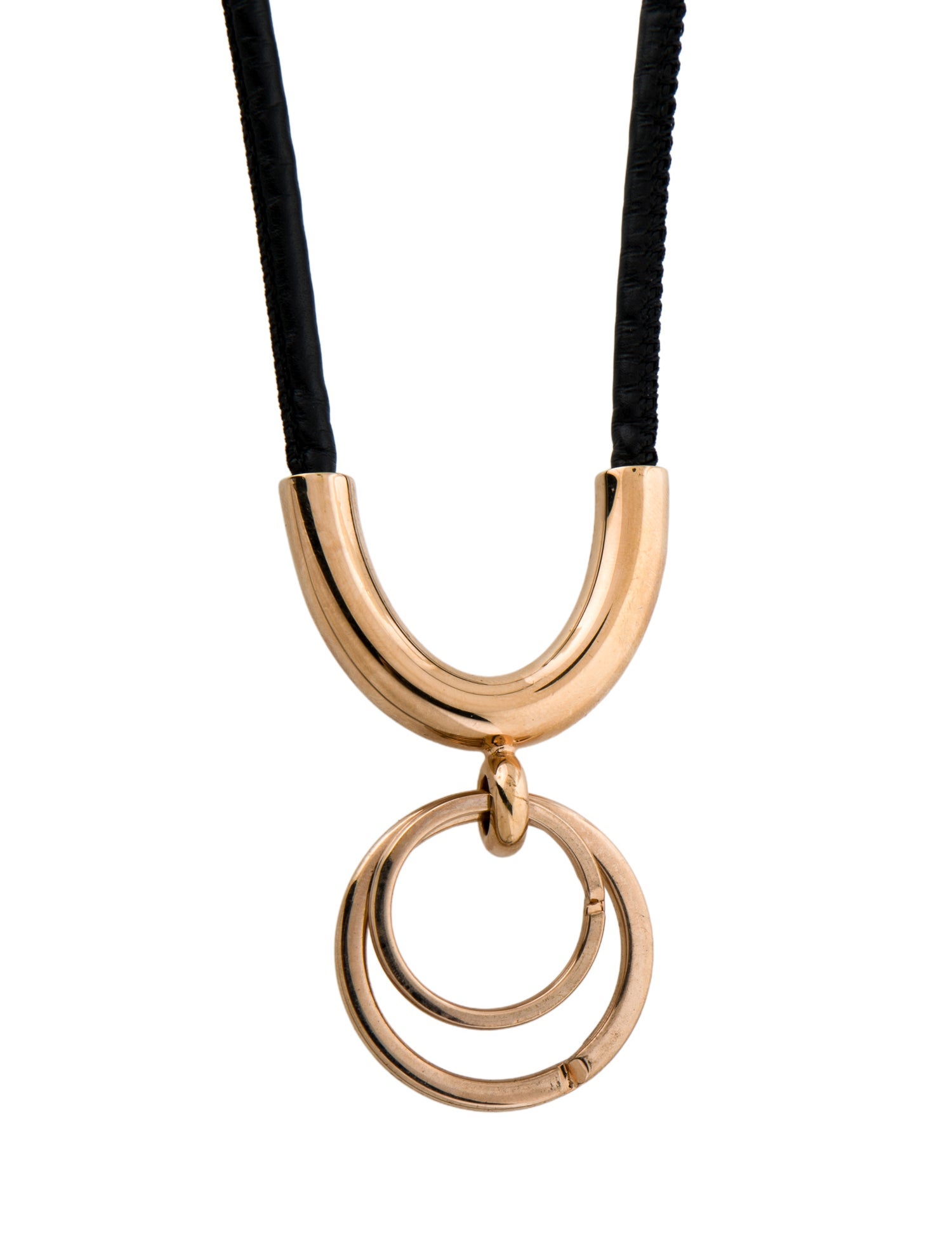 Gabriela Hearst Leather Justin Key Necklace