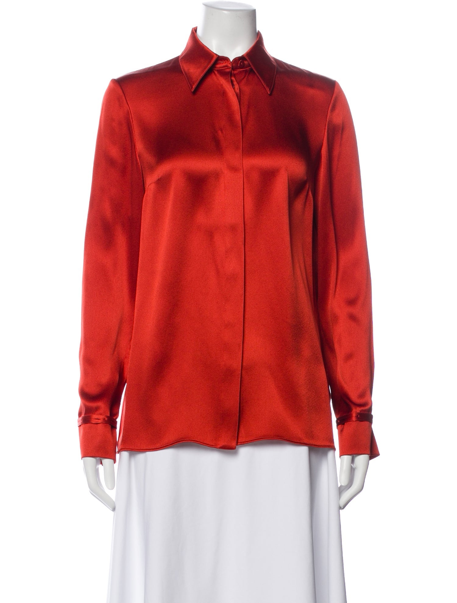 Gabriela Hearst Silk Long Sleeve Blouse