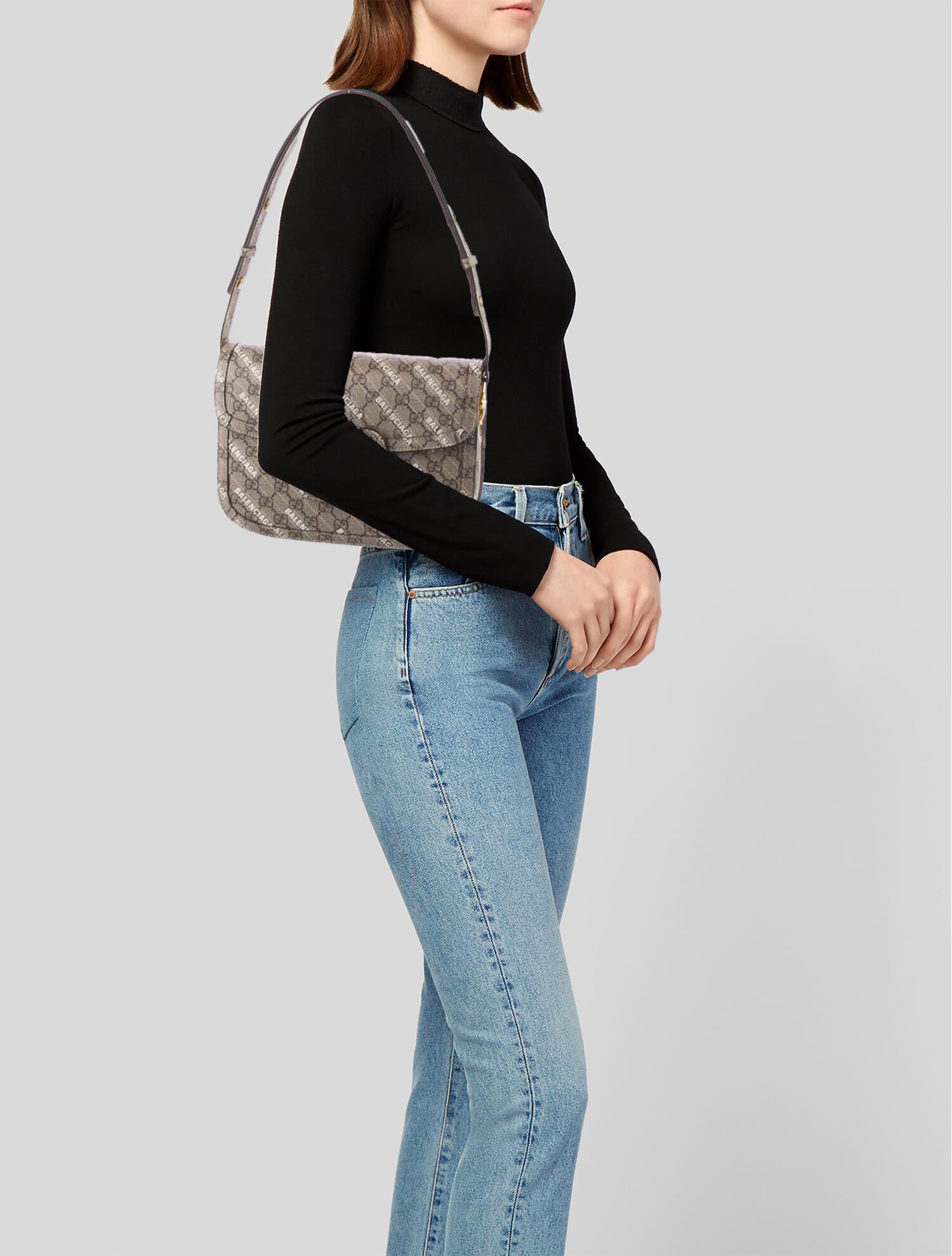 Gucci x Balenciaga The Hacker Project Small Horsebit 1955 Shoulder Bag