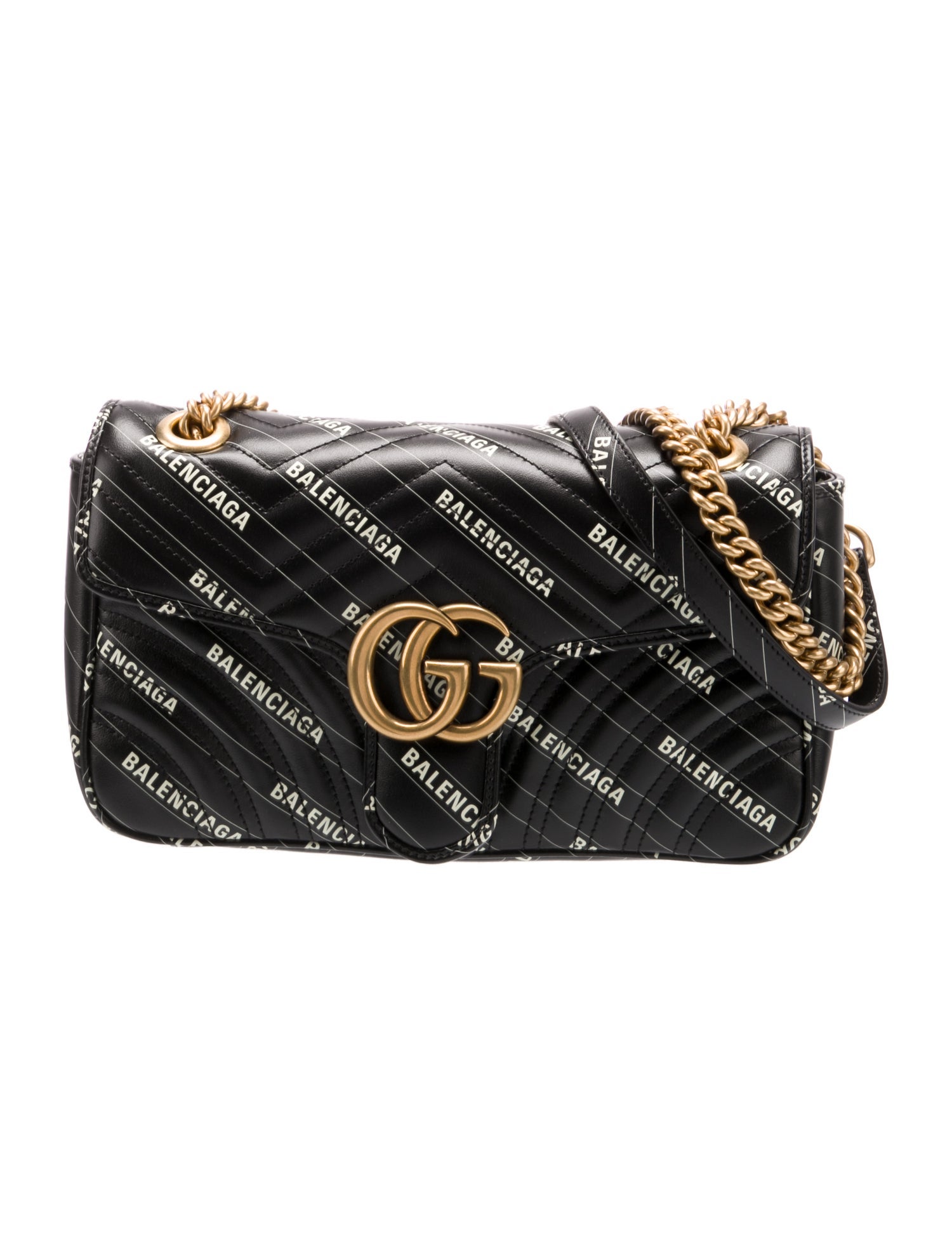 Gucci x Balenciaga The Hacker Project Small GG Marmont Matelasse Shoulder Bag