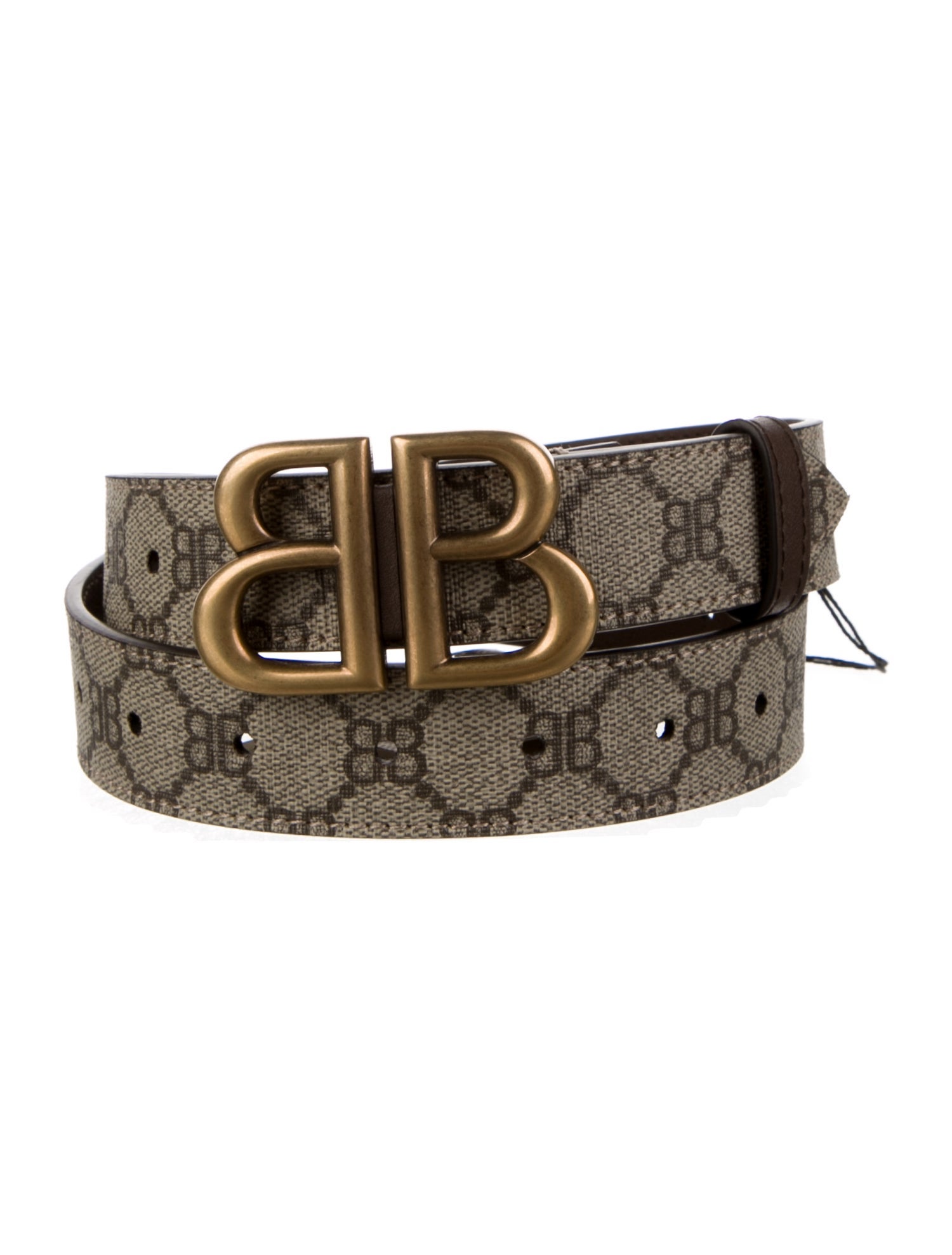 BALENCIAGA×GUCCI BBベルト Gucci x Balenciaga The Hacker Project BB Belt - Neutrals