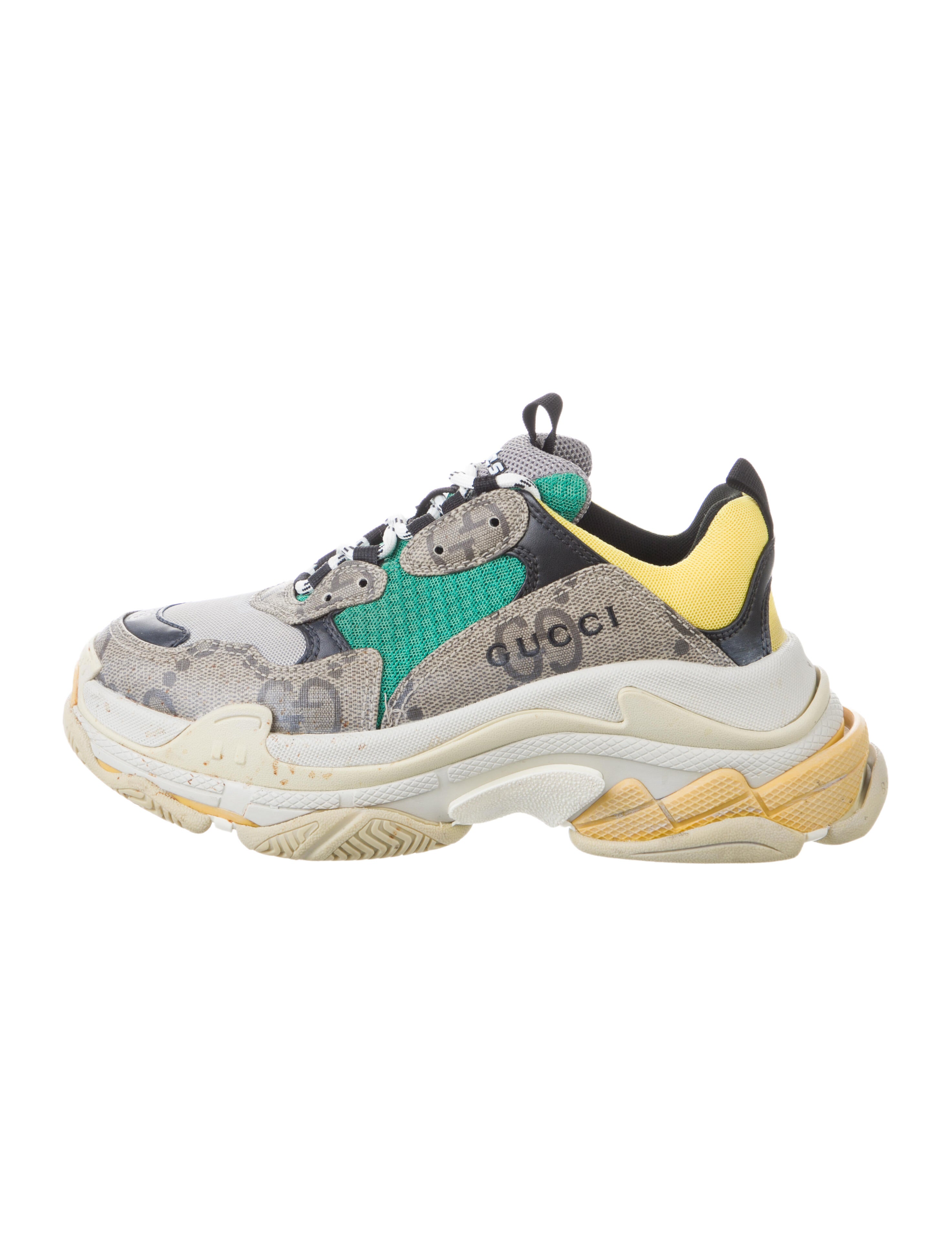 Gucci x Balenciaga 'The Hacker Project' Triple S Chunky Sneakers