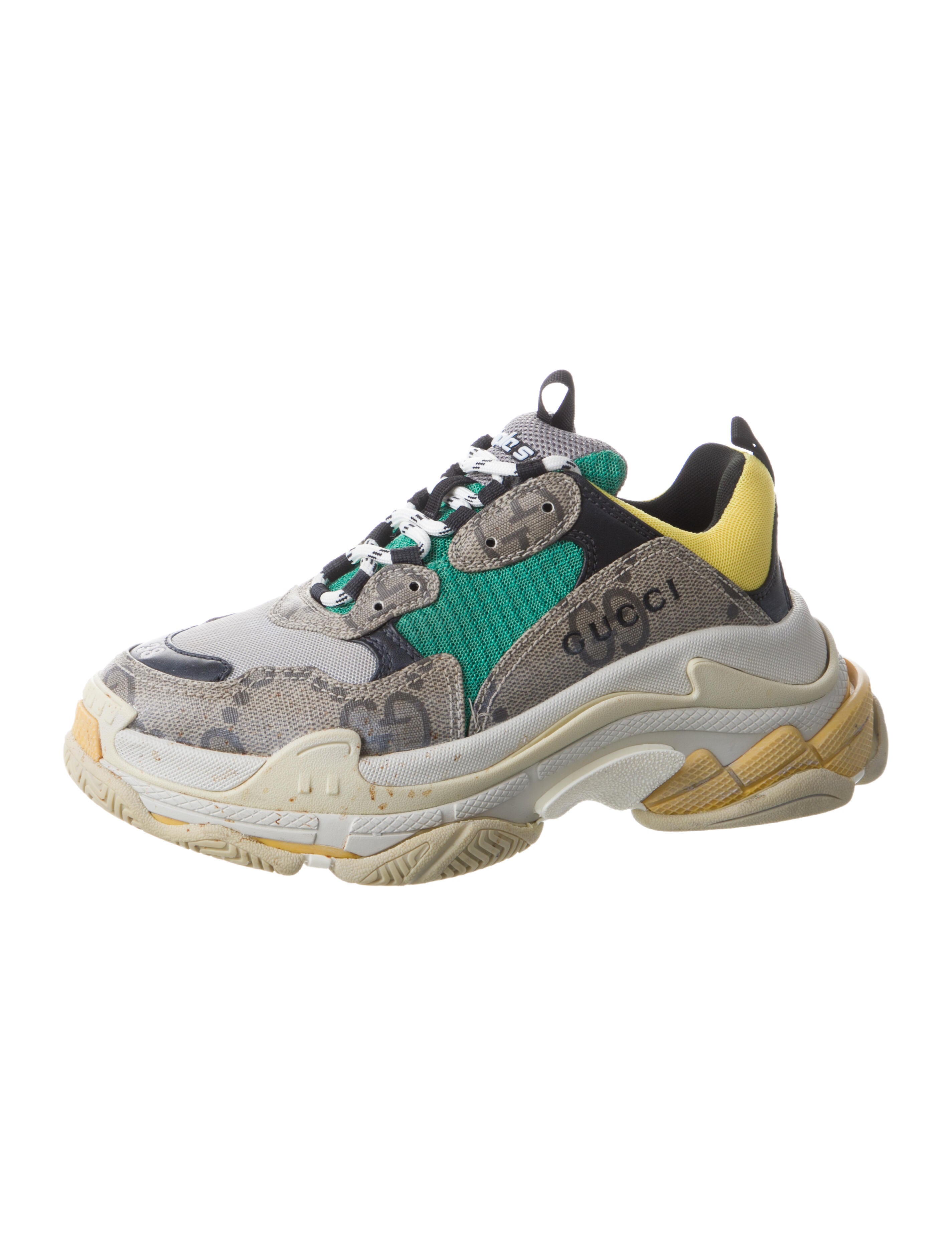 Gucci x Balenciaga 'The Hacker Project' Triple S Chunky Sneakers