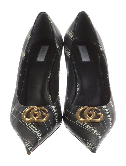 Gucci x Balenciaga Hacker Project Knife Heels Double G Logo Pumps