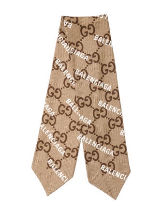 Gucci x Balenciaga Silk 2022 Scarf